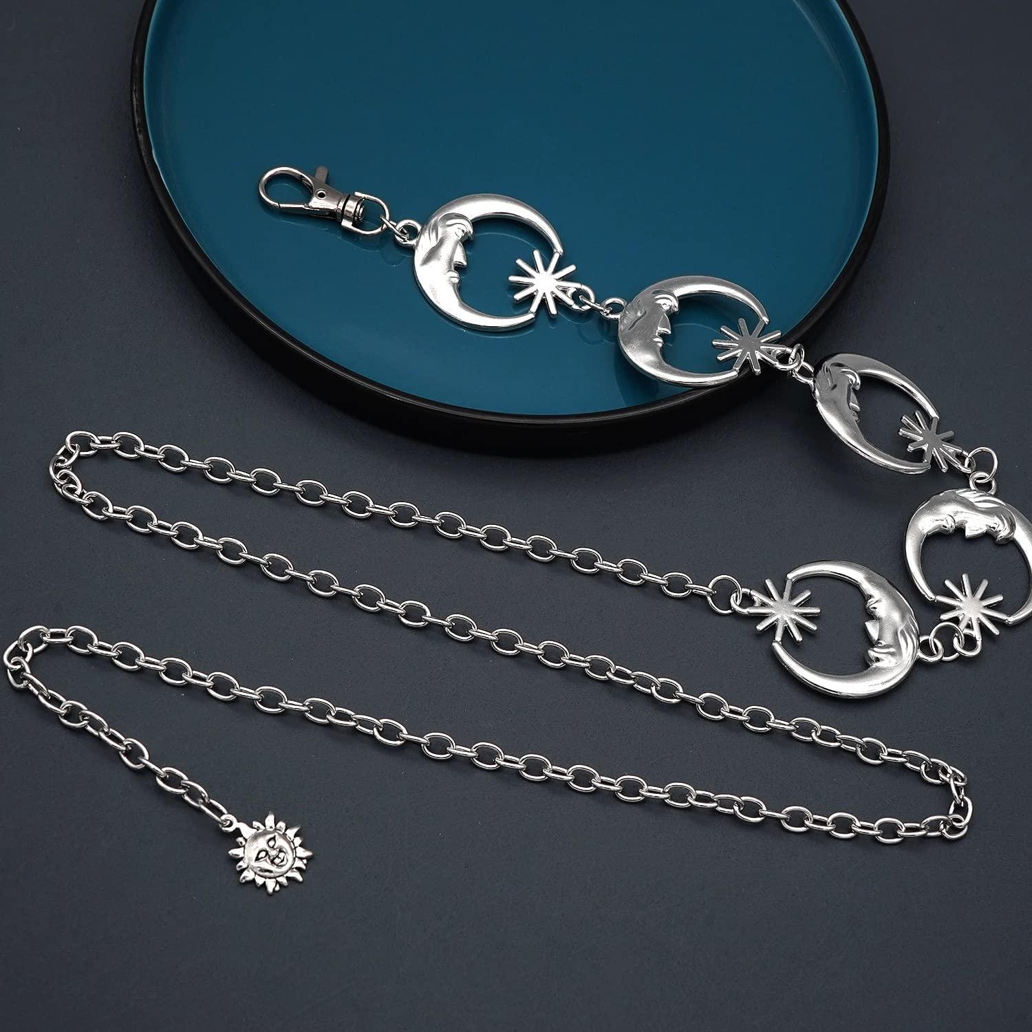 HIQUACC Metal Waist Chain Body Belly Belt Chains Jewelry Accessories for Women