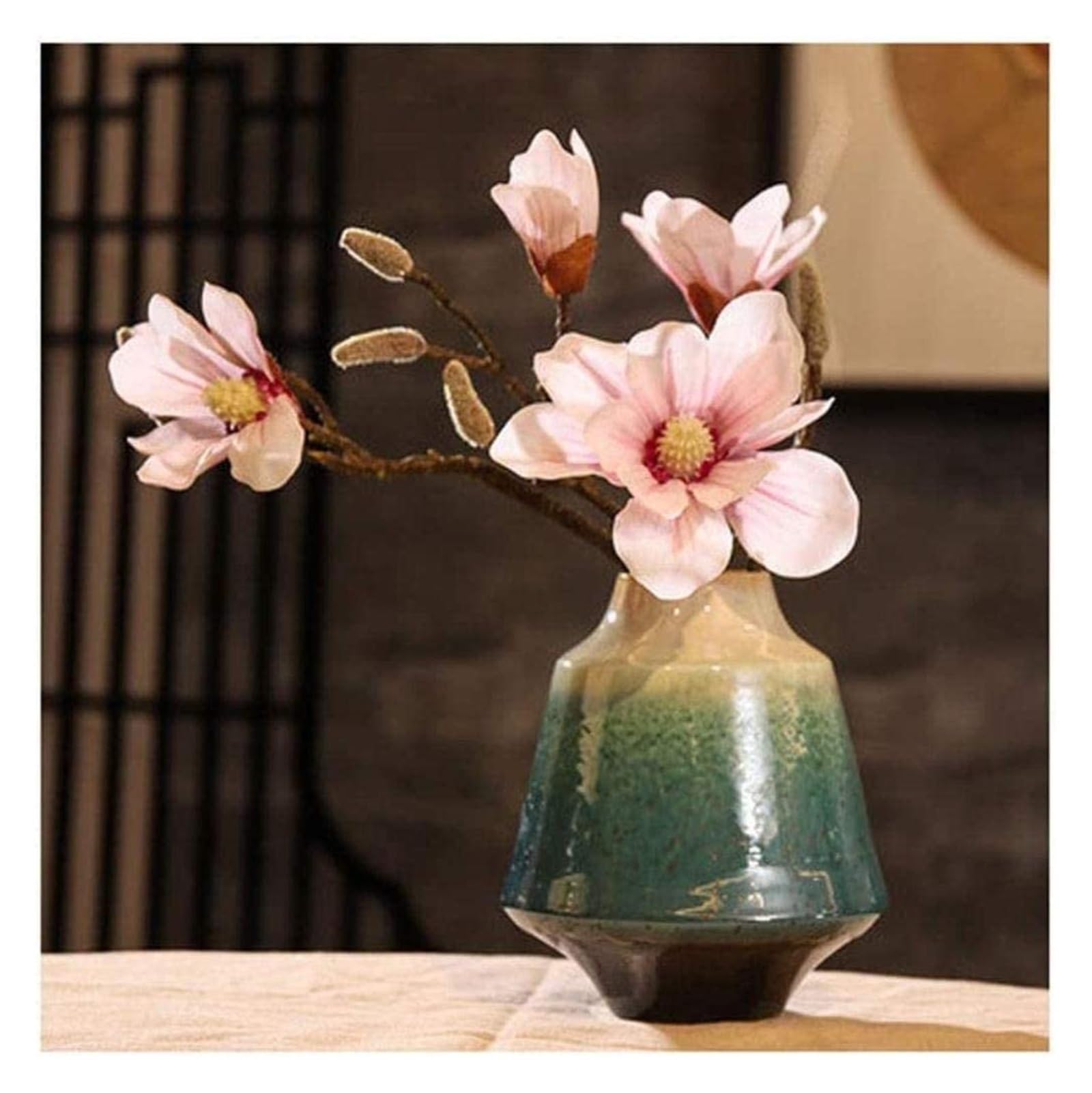 Vasen Vase Keramik handgefertigtes Kunsthandwerk kann im Fernsehschrank Nachttisch Dekoration Blumen platziert Werden