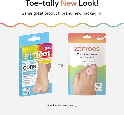 Miniatura 2 de ZenToes Almohadillas de tratamiento impermeables para dedos y pies (36 unidades)