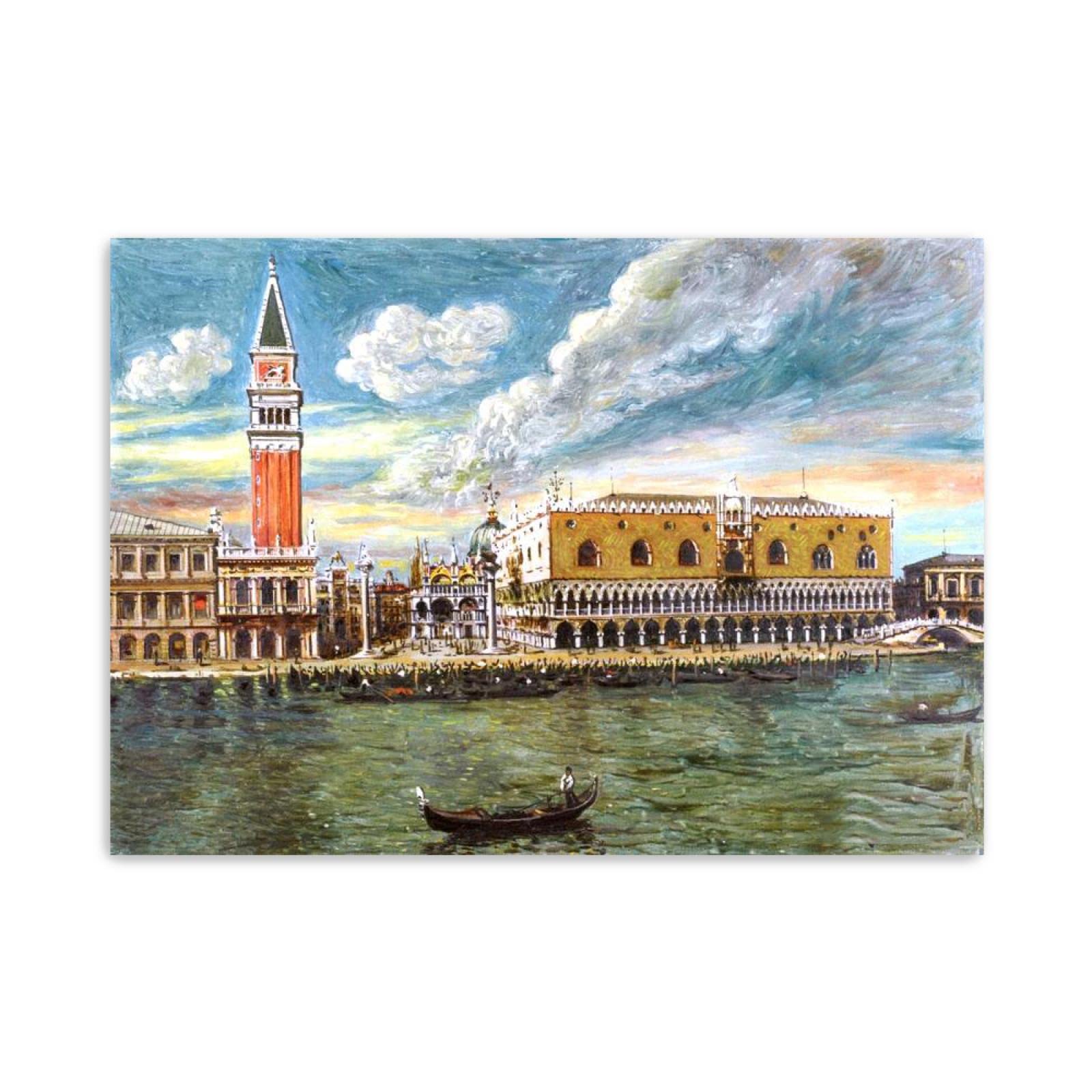 JZSDGB Giorgio de Chirico Słynny artysta na płótnie, sztuka ścienna, reprodukcje obrazów, plakaty, Wenecja (3) 'Obrazy graficzne do dekoracji biurowych, 20 x 30 cm (8 x 12 cali), bez ramy