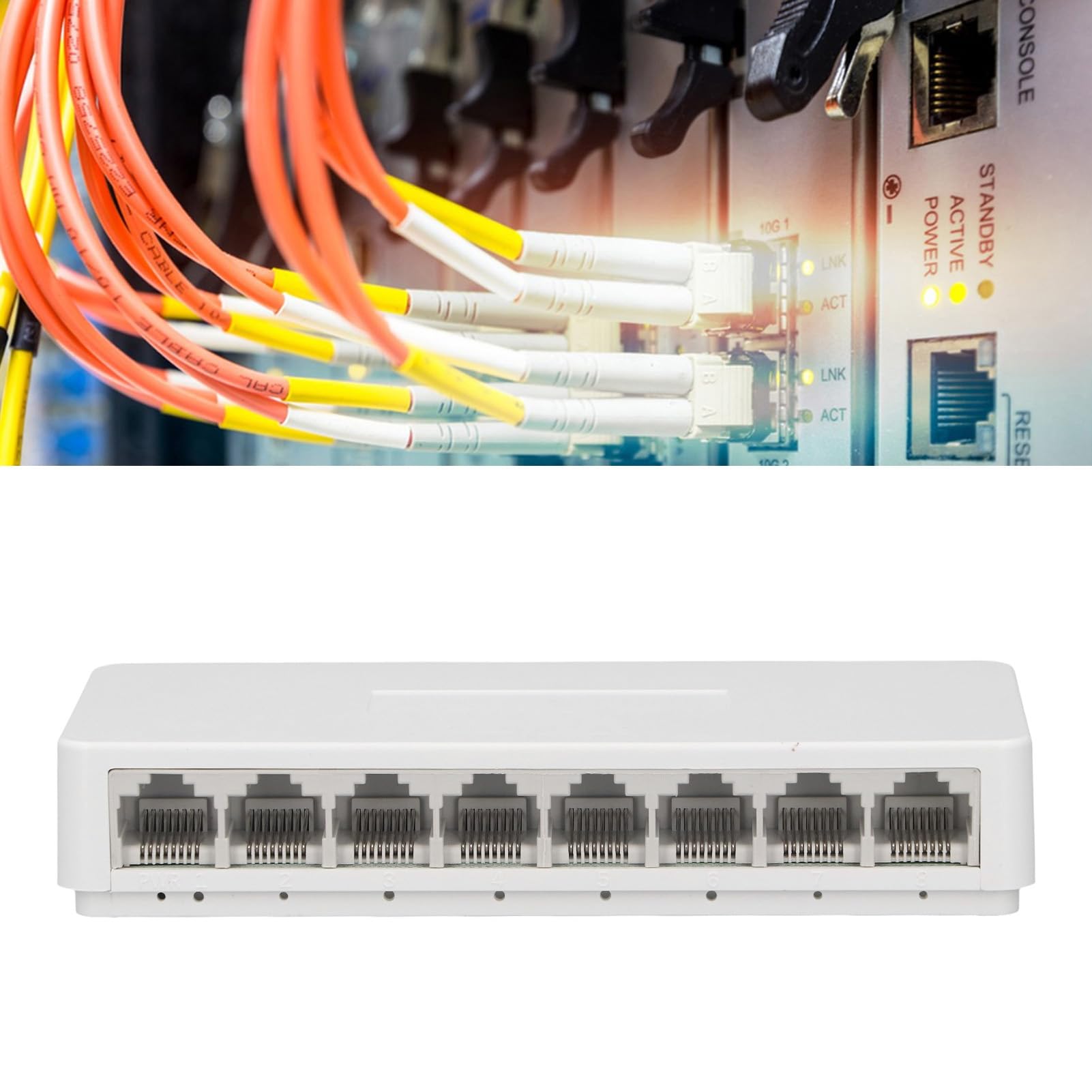 8 porta gigabit non gestito switch efficiente per home hub hub hub ethernet splitter sverveillance fotocamera