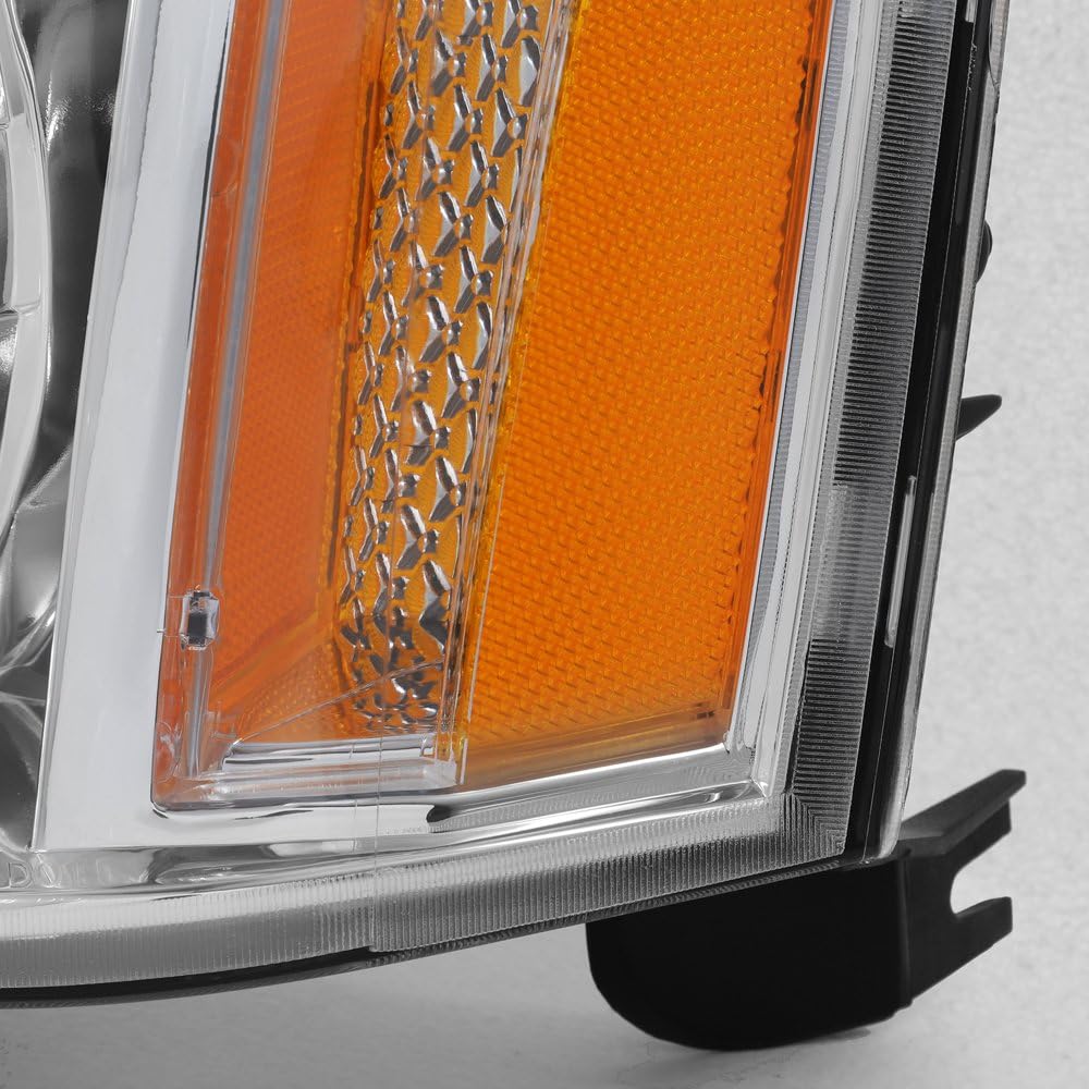AKKON - For GMC Yukon/Yukon XL Denali Hybrid Amber OE Replacement Headlights Driver/Passenger Head Lamps Pair