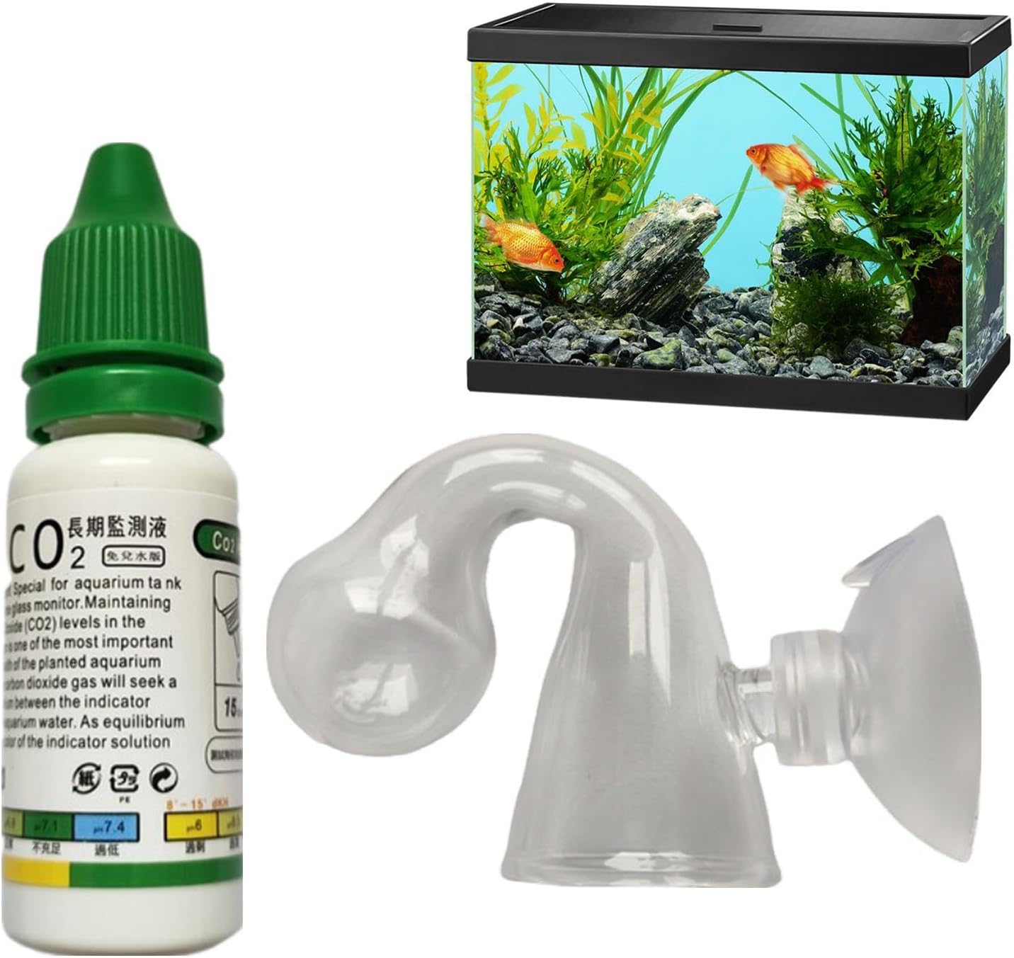 CO2 Indicator Solution Drop Checker Solution, Co2 Glass Drop Checker