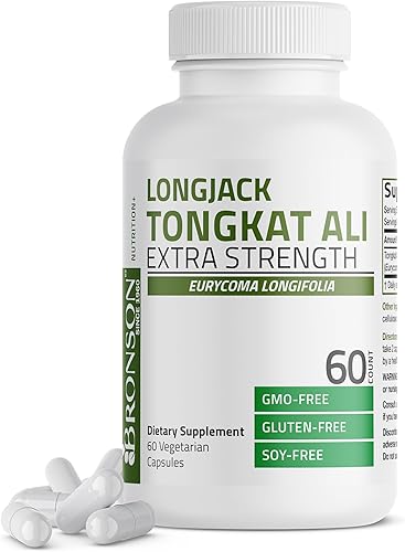 Bronson Longjack Tongkat Ali Extra Strength, 60 cápsulas vegetarianas