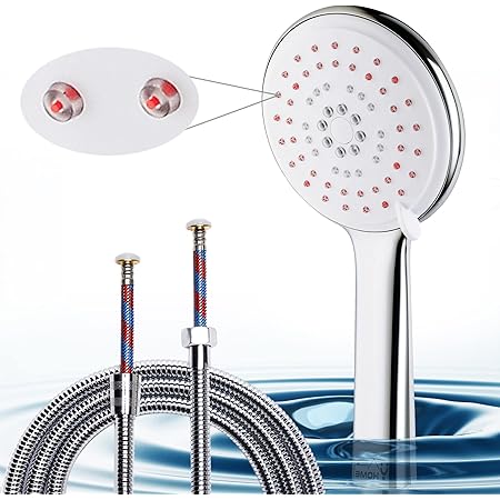 Duschkopf Wassersparend mit Schlauch 2M Duschbrause mit 3 Sprühmodus Sparduschkopf Testsieger ...