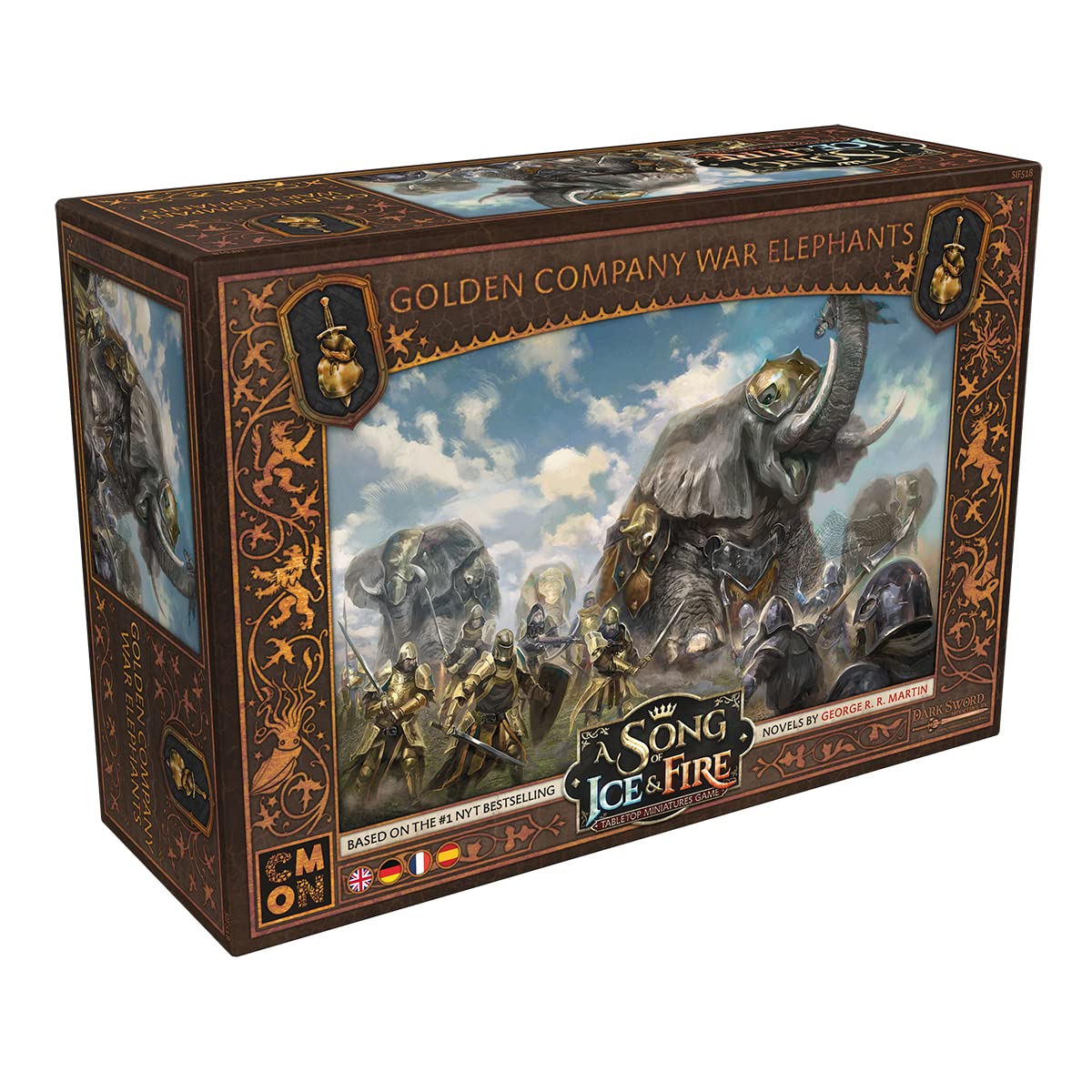 CMON Canción de Hielo y Fuego Elefantes de Guerra de la Compañía Dorada Juego de Miniaturas