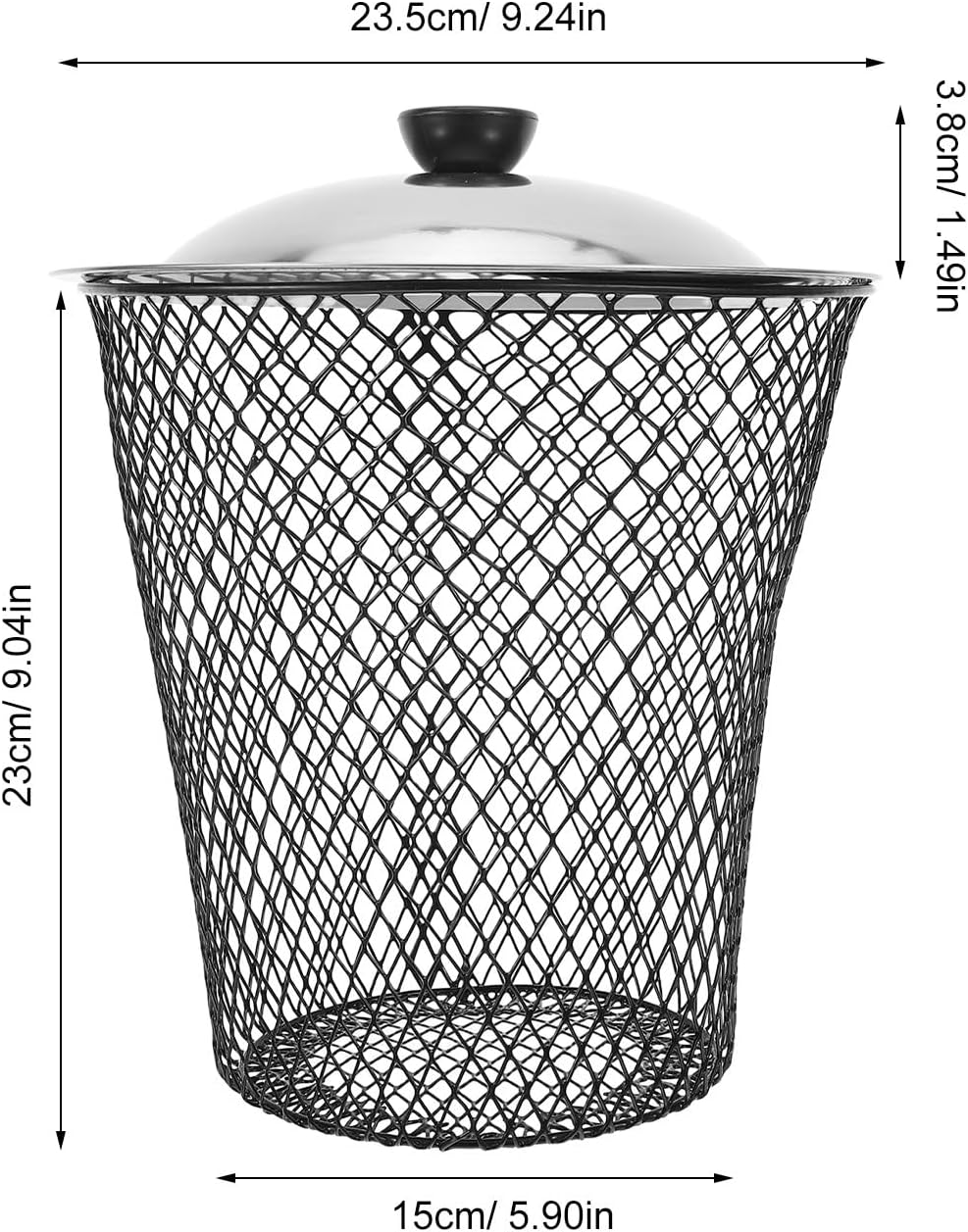 2PCS Underground Compost Bin: Outdoor Worm Bins for Composting - Garden Vermicomposting Container for Beginners - Metal Trash Can with Lid