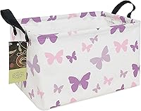 Vista 31 de HUNRUNG Cesta de Almacenamiento Rectangular de Lona Linda Organizadora para Juguetes de Mascotas/Niños, Libros, Ropa Perfecta para Habitaciones/Sala