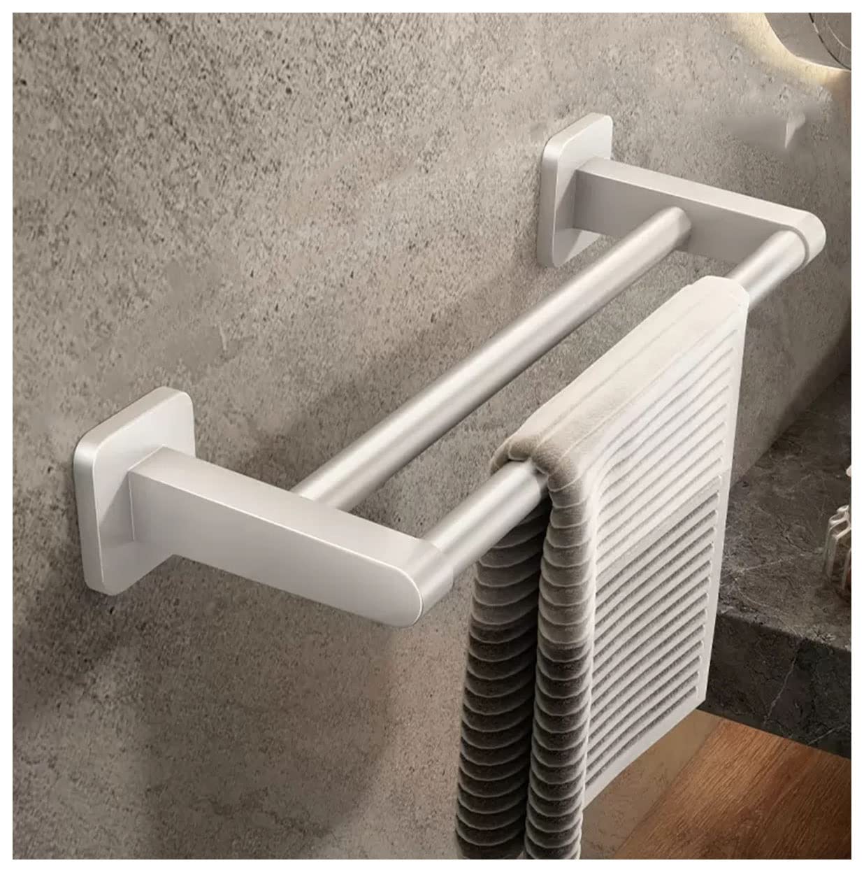 Colgador de baño autoadhesivo para colgar toallas de forma limpia y ordenada