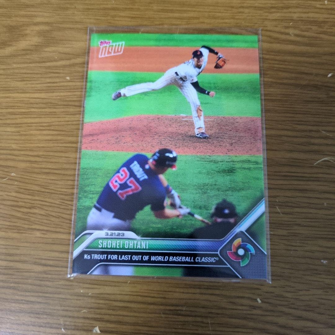 Topps Now 大谷翔平 マイク トラウト カード WBC 決勝 2枚セット Topps Now 大谷翔平 マイク トラウト カード WBC 決勝 2枚セット Topps