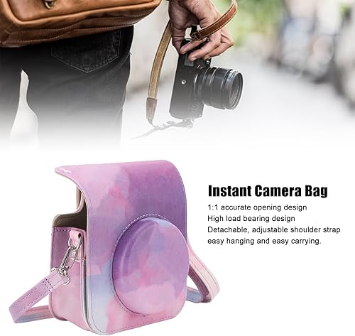Miniatura 3 de Funda protectora para cámara pequeña Fujifilm Instax, funda para cámara instantánea con correa de hombro ajustable, bonita funda para cámara Mini