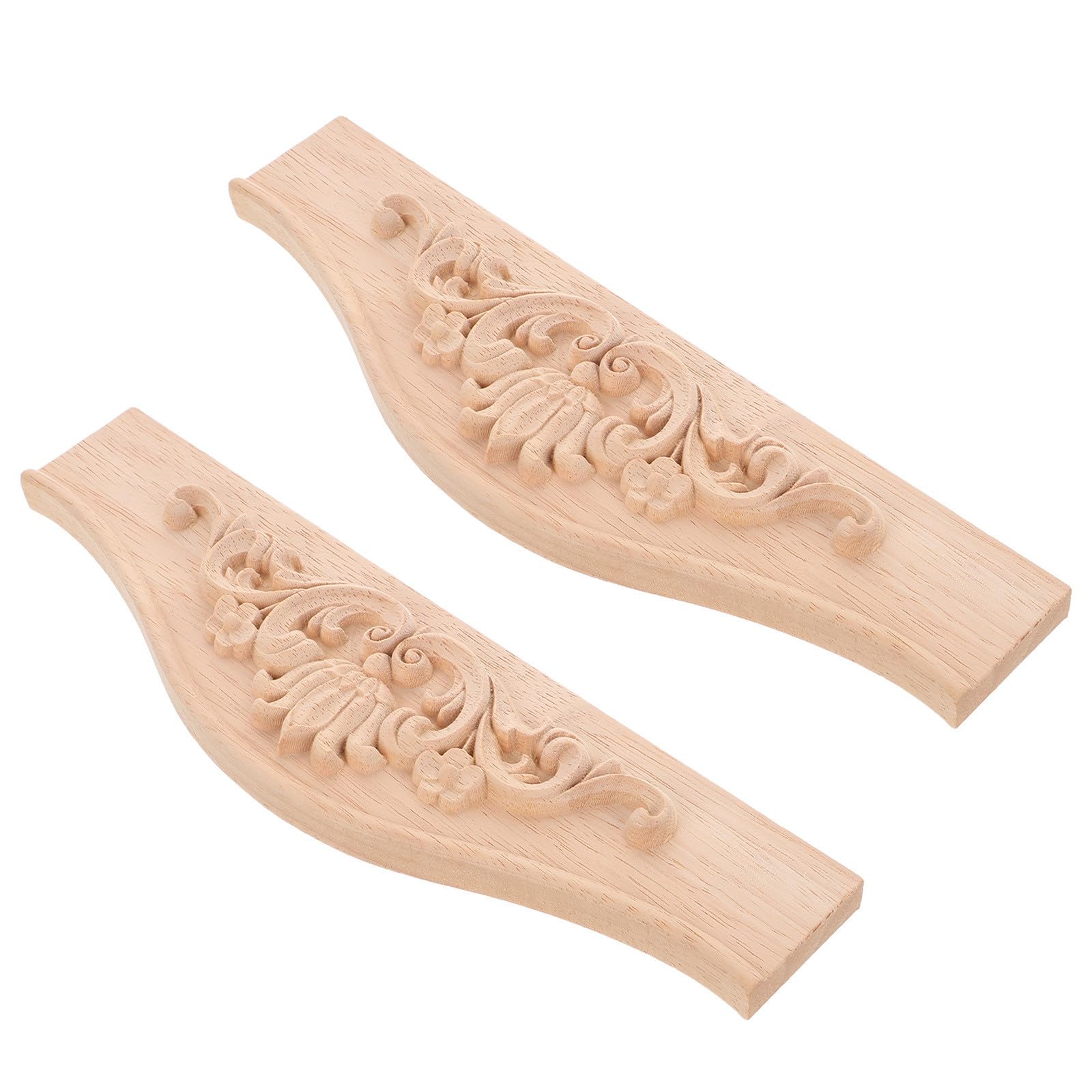 Apliques de madera tallada estilo europeo clásico beige artesanía fina para pintura fácil