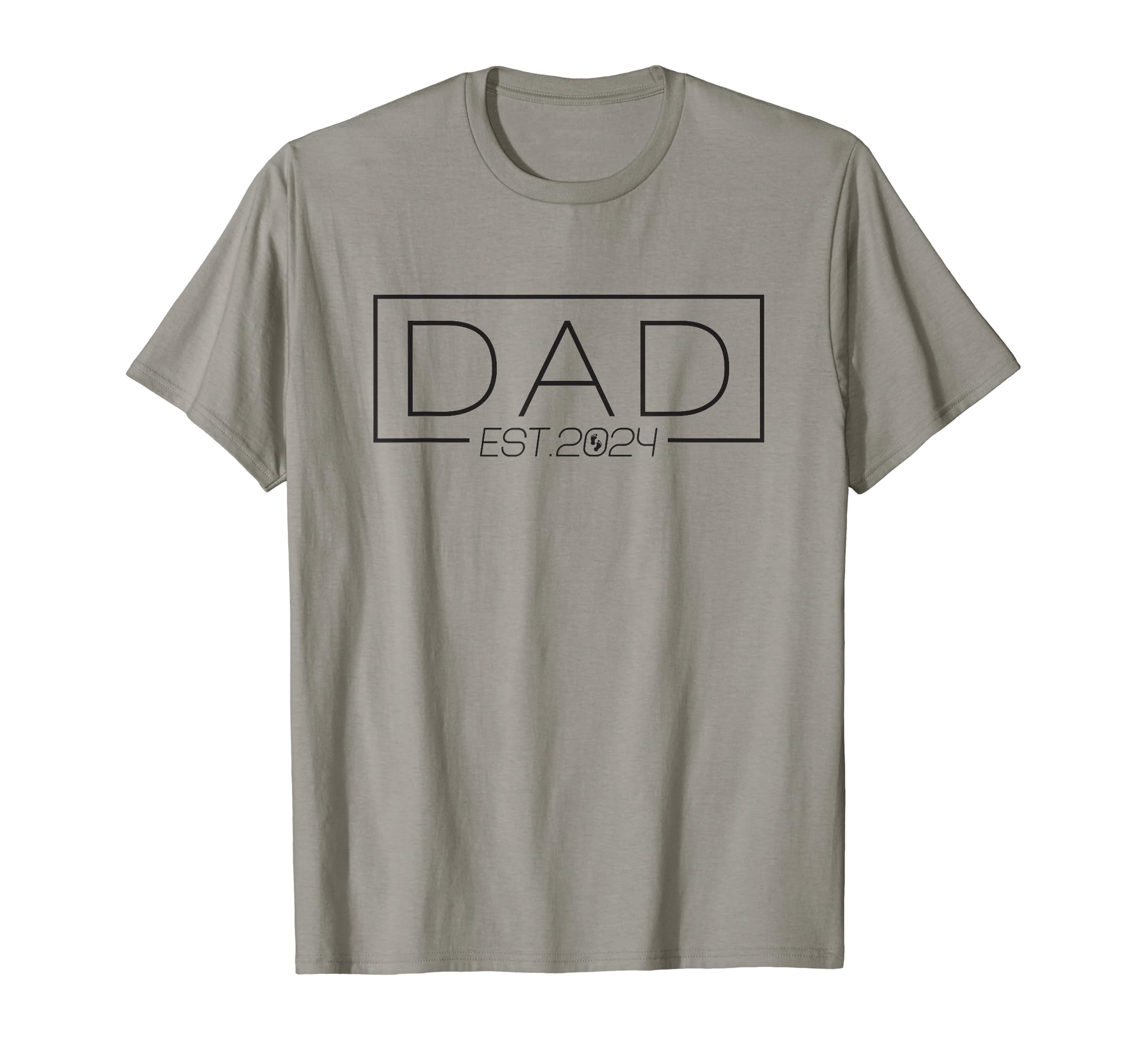PAPA DAD DADA Est.2024 Funny Fathers DayDad Est. 2024 Expect Baby 2024 Cute Father 2024 New Dad 2024 T-Shirt