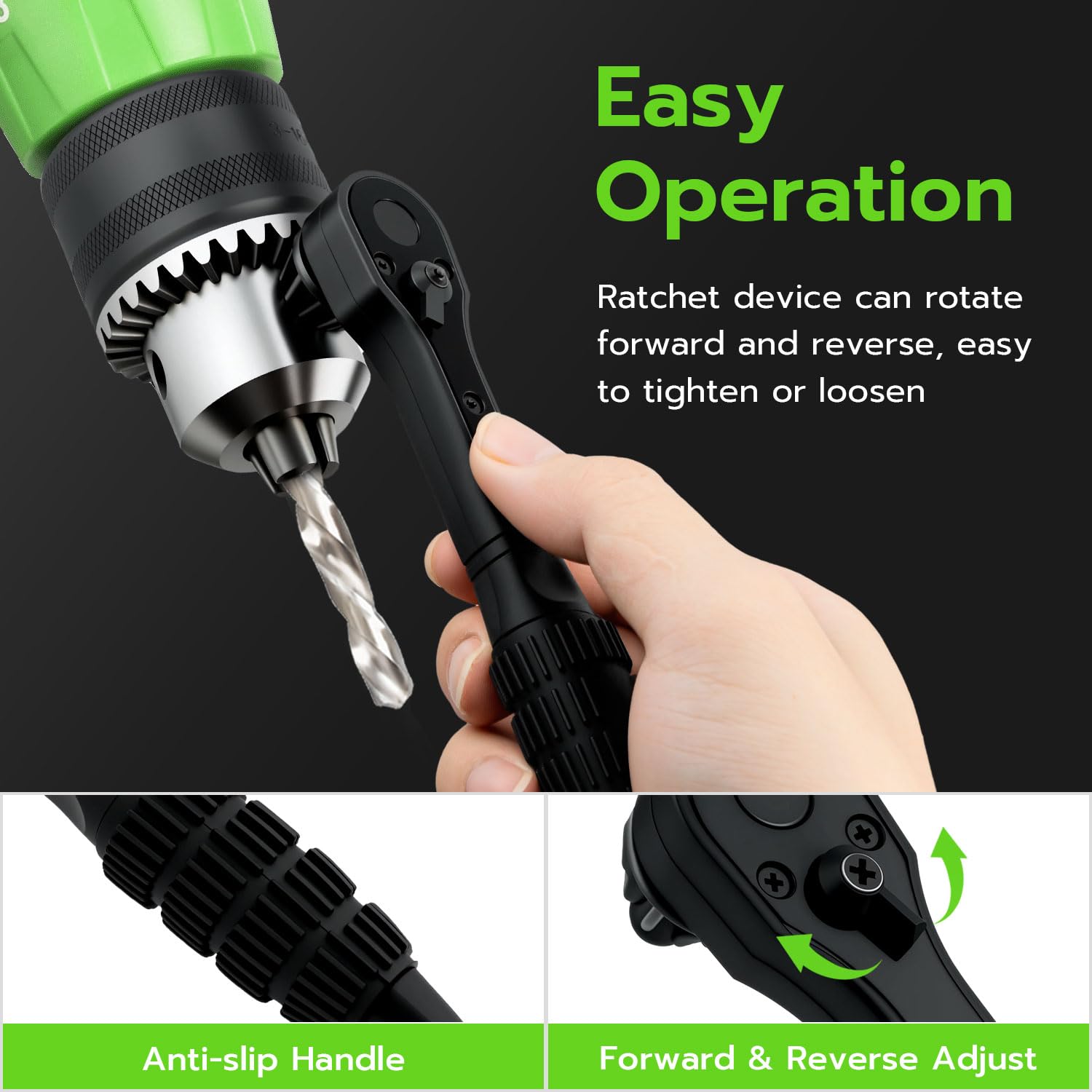 Mcbazel 3-in-1 Drill Chuck Key - Universal Ratchet -5 Mcbazel 3-in-1 Drill Chuck Key - Universal Ratchet -5
