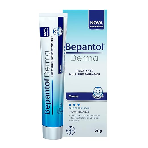 Bepantol Derma Hidratante Multirrestaurador, Pele Seca e Extrasseca, Hidratação Profunda, 20g