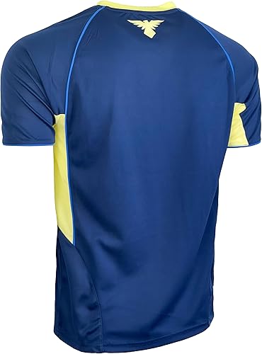 Miniatura 4 de Icon Sports Camiseta Club America para hombre, camiseta de fútbol de manga corta, camiseta con licencia de Club America Navy