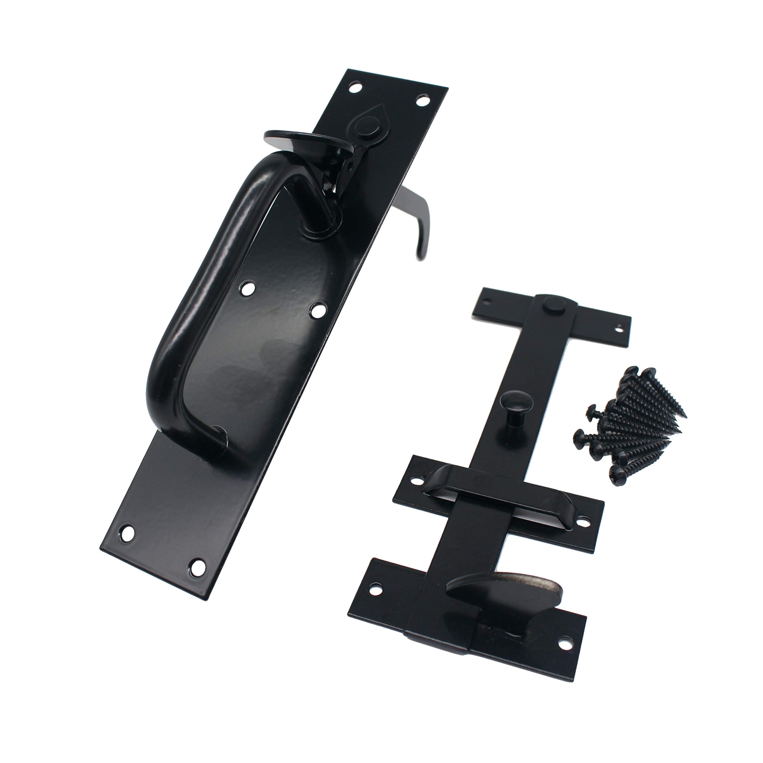 Eai Black Gate Latch | Suffolk Pattern | | Powder Coated Finish | 205 X 45Mm