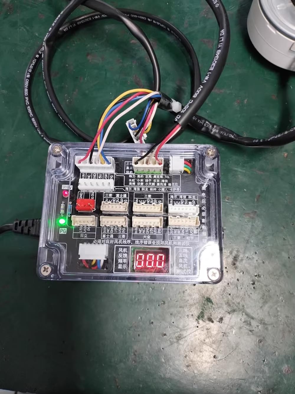 Tester per Motore Ventola CC a 3/5 Fili per Condizionatori d'Aria, Protezione da Cortocircuito, Regolazione della Velocità per Diagnostica Motore HVAC