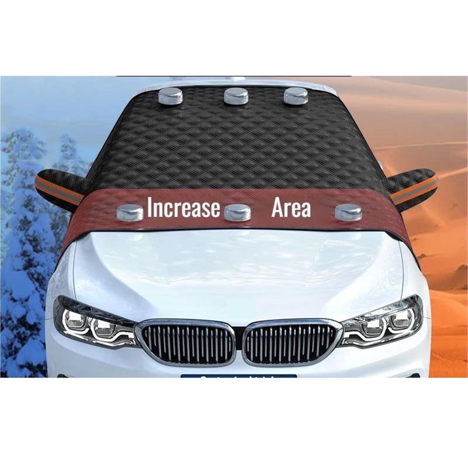 Copertura Antineve Per Parabrezza Universale Per Auto Con Magnete Protezione Antighiaccio Resistente Per Finestrini Anteriori/laterali E Specchietti Invernale Antigelo Copri Parabrezza Auto Inverno