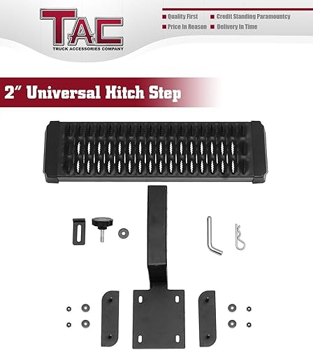 Miniatura 7 de TAC - Escalón de enganche compatible con receptor de enganche trasero de 2 pulgadas de ancho de 7.3 pulgadas de ancho con caída de 6 pulgadas,