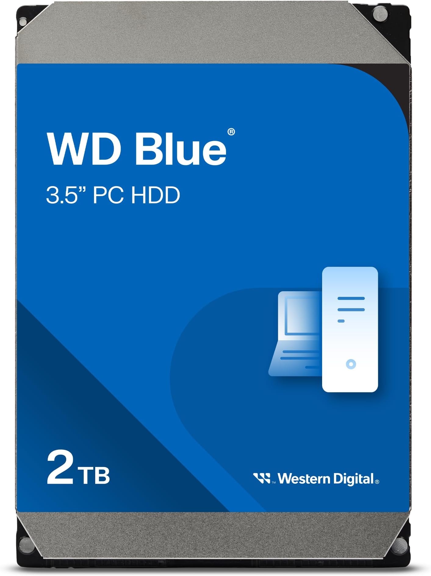 2TB Western Digital Blue 3.5 Inch Serial ATA 6Gbs 7200RPM 256MB Cache Internal Hard Drive