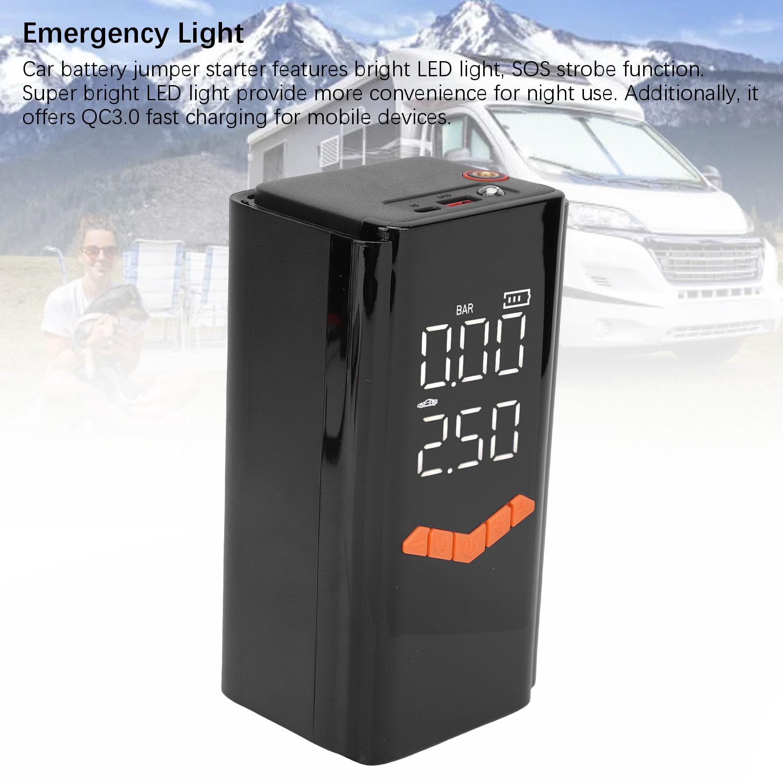 Source d'alimentation de Secours de démarreur de Saut de Voiture Portable pour Les propriétaires de Voitures