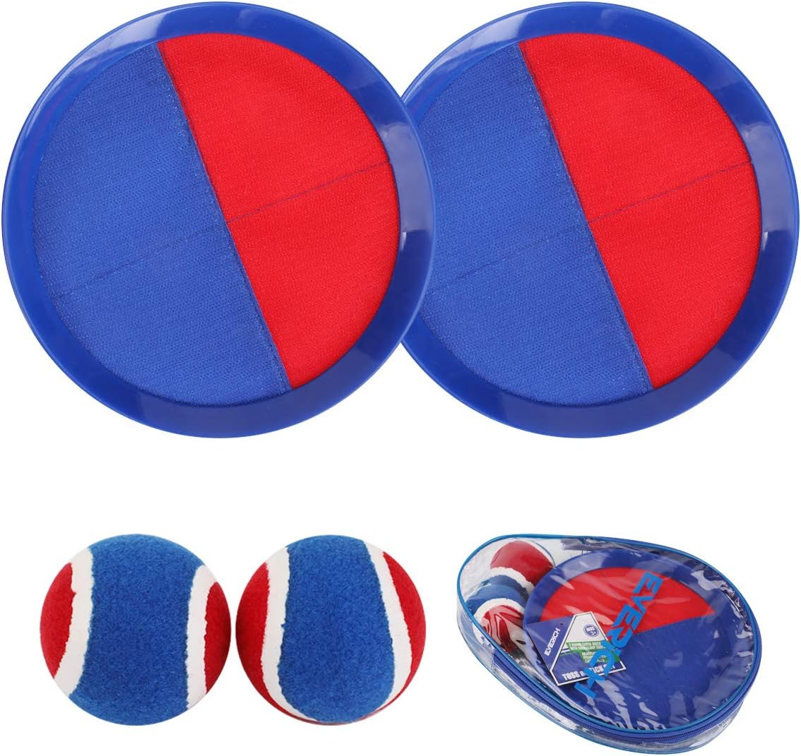 EVERICH TOY Catch Ball Game for Kids-Toss and Catch Games Lawn Game-Upgraded Version Outdoor Paddle Balls Toys for Kids/Family, Boys and Girls Gifts(2 Rackets,2Balls,1 Bag) : Toys & Games