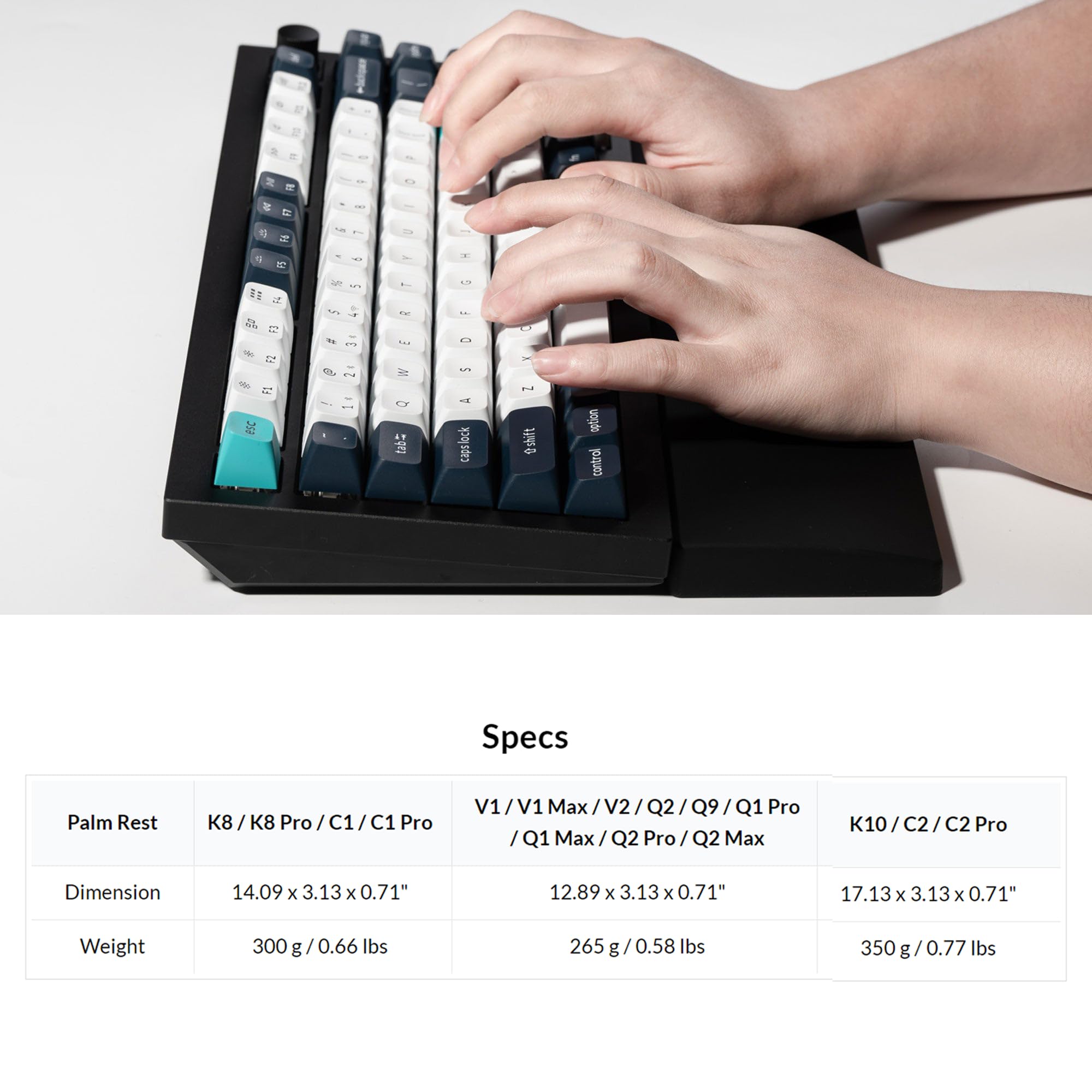 Amazon.com : Ergonomic Silicone Wrist Rest for Keychron K8