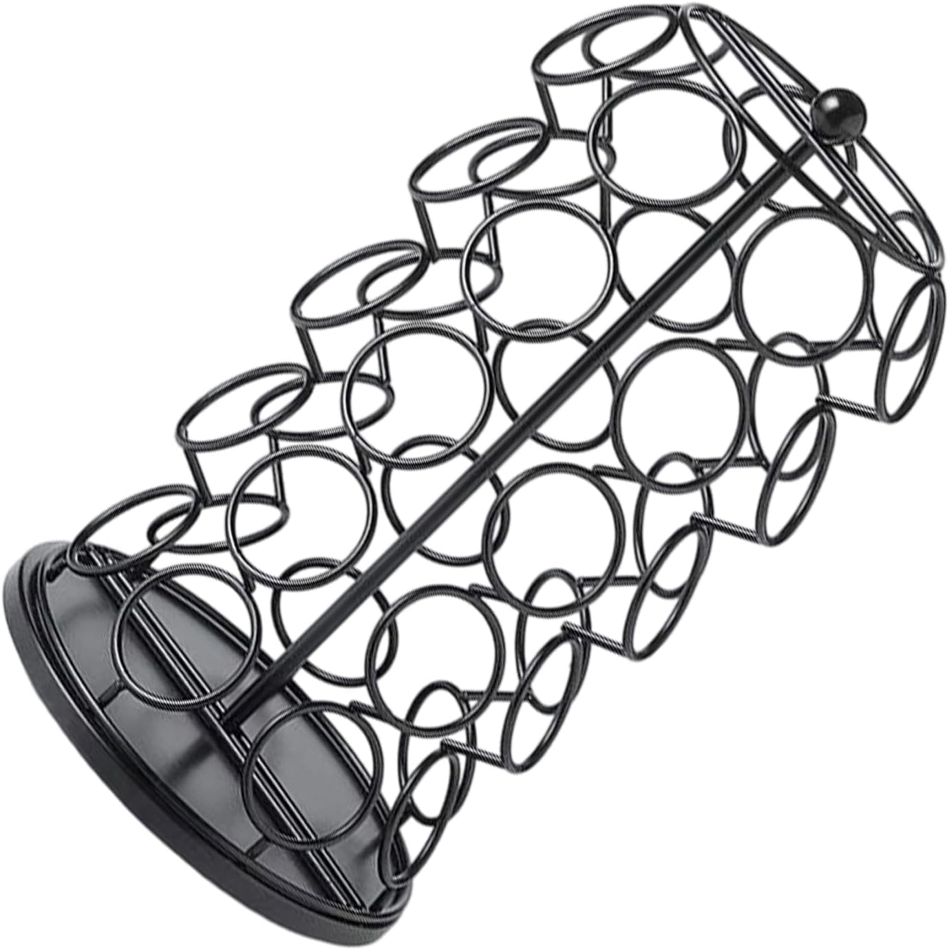 Coffee Pods Rotating Organiser with Large Capacity Countertop Storage Rack Household Kitchen Accessory Rotating Coffee Pods Organiser