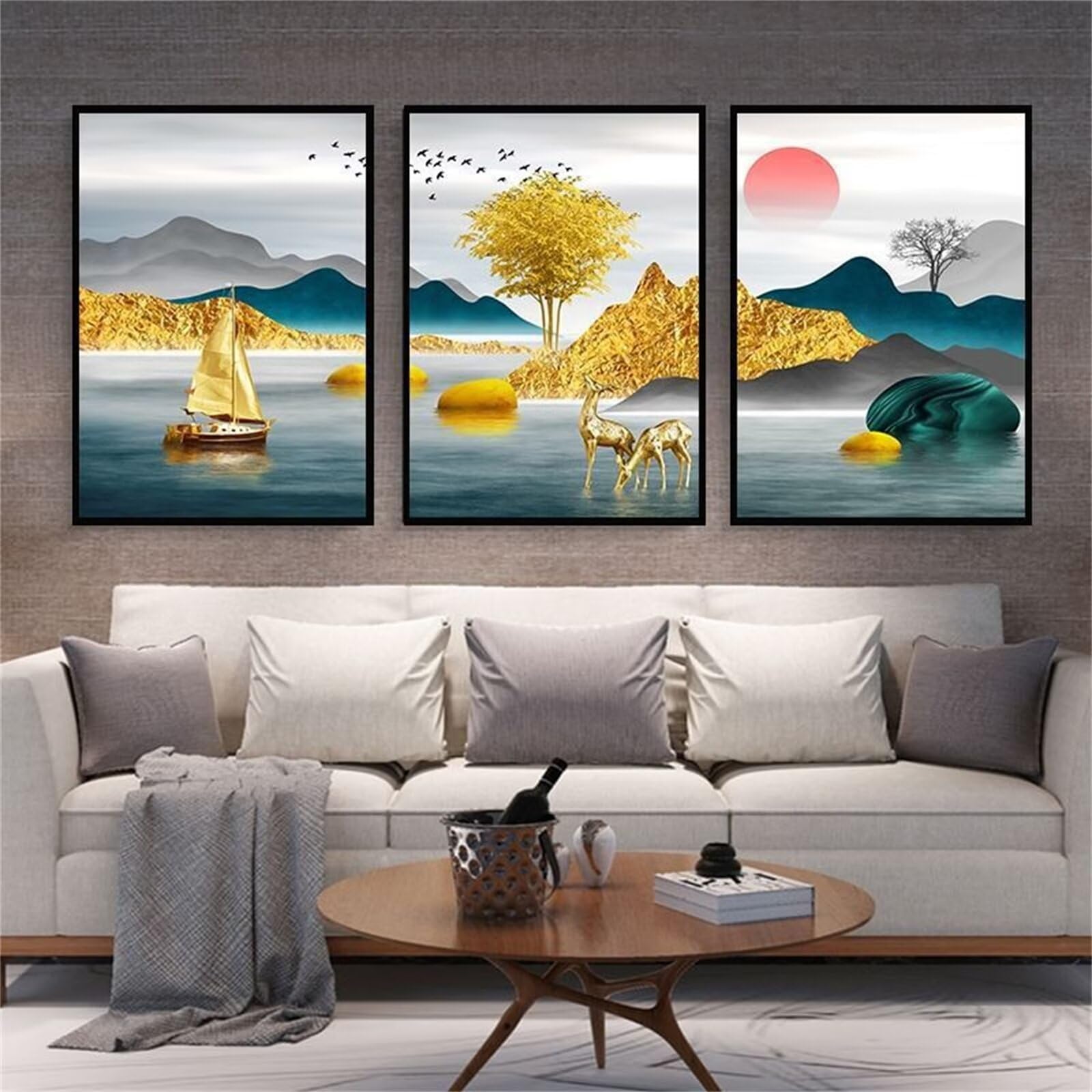 5D diamond painting arbre à chevreuils : relaxez-vous avec ce kit de broderie diamant complet