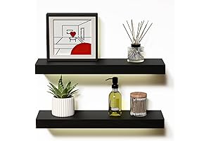 Black Floating Shelves - Maximizing Space and Style