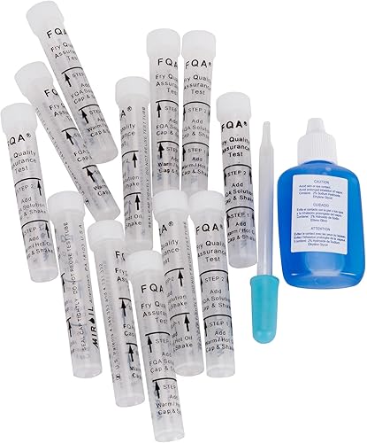 Miniatura 9 de MirOil Kit de prueba de aceite de freír para material contaminante polar, paquete de 12 pruebas, kit de prueba de aceite de freidora de 3 minutos