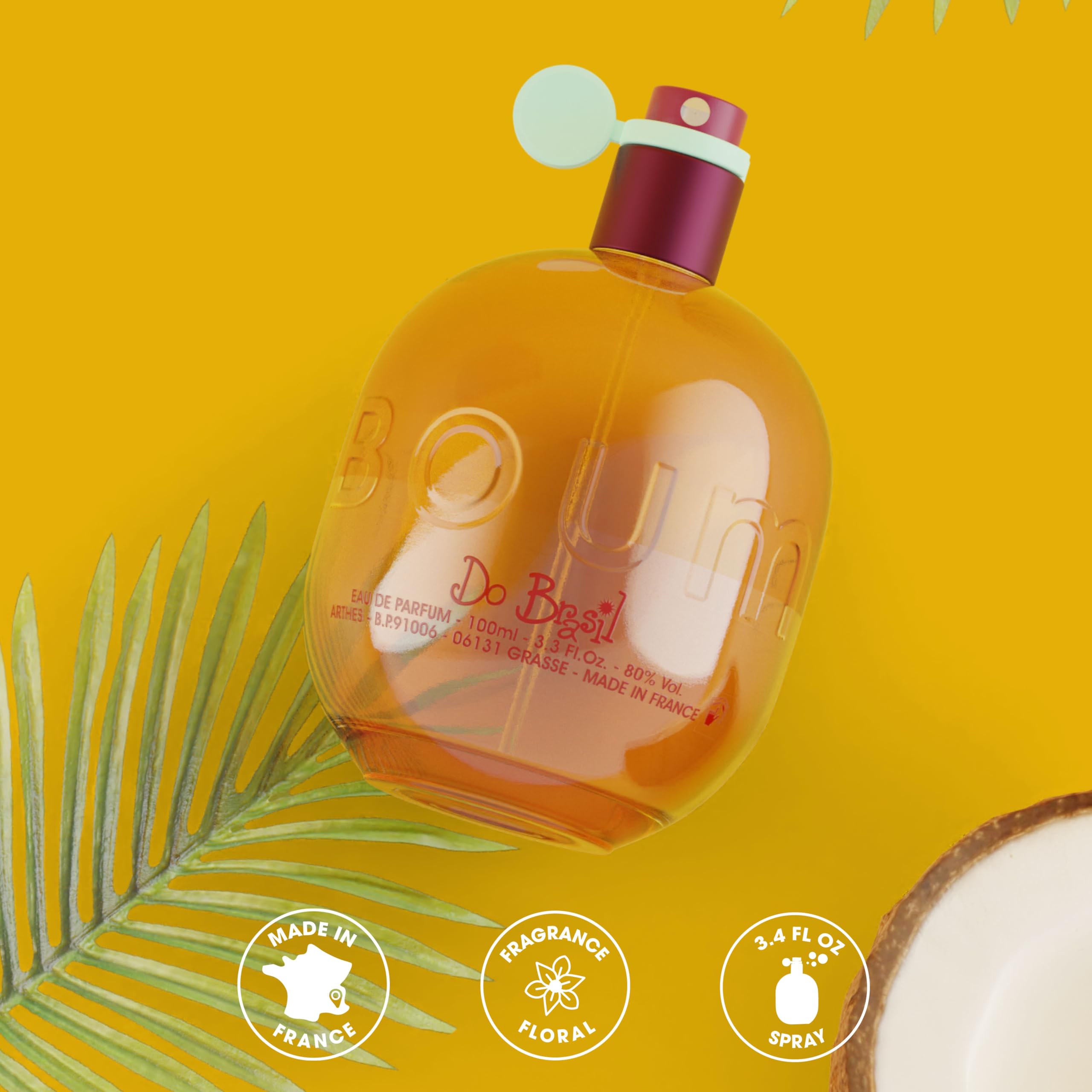 JEANNE ARTHES - Profumo Donna Boum Do Brazil - Eau de Parfum - Flacone spray 100 ml - Made in France à Grasse