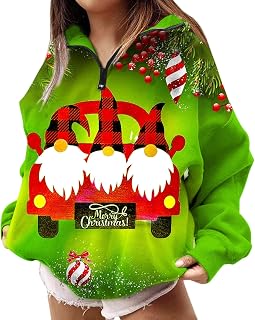 QWUVEDS Women's Autumn Fashion Oversized Sweatshirts Quarter Zip Long Sleeve Pullover Tops Teenager Girls Clothing Clothing Teenager Girls