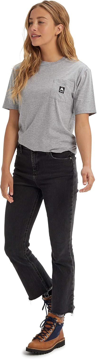 Burton Colfax 100% Cotton Short Sleeve T-Shirt Gray Heather XX-Small