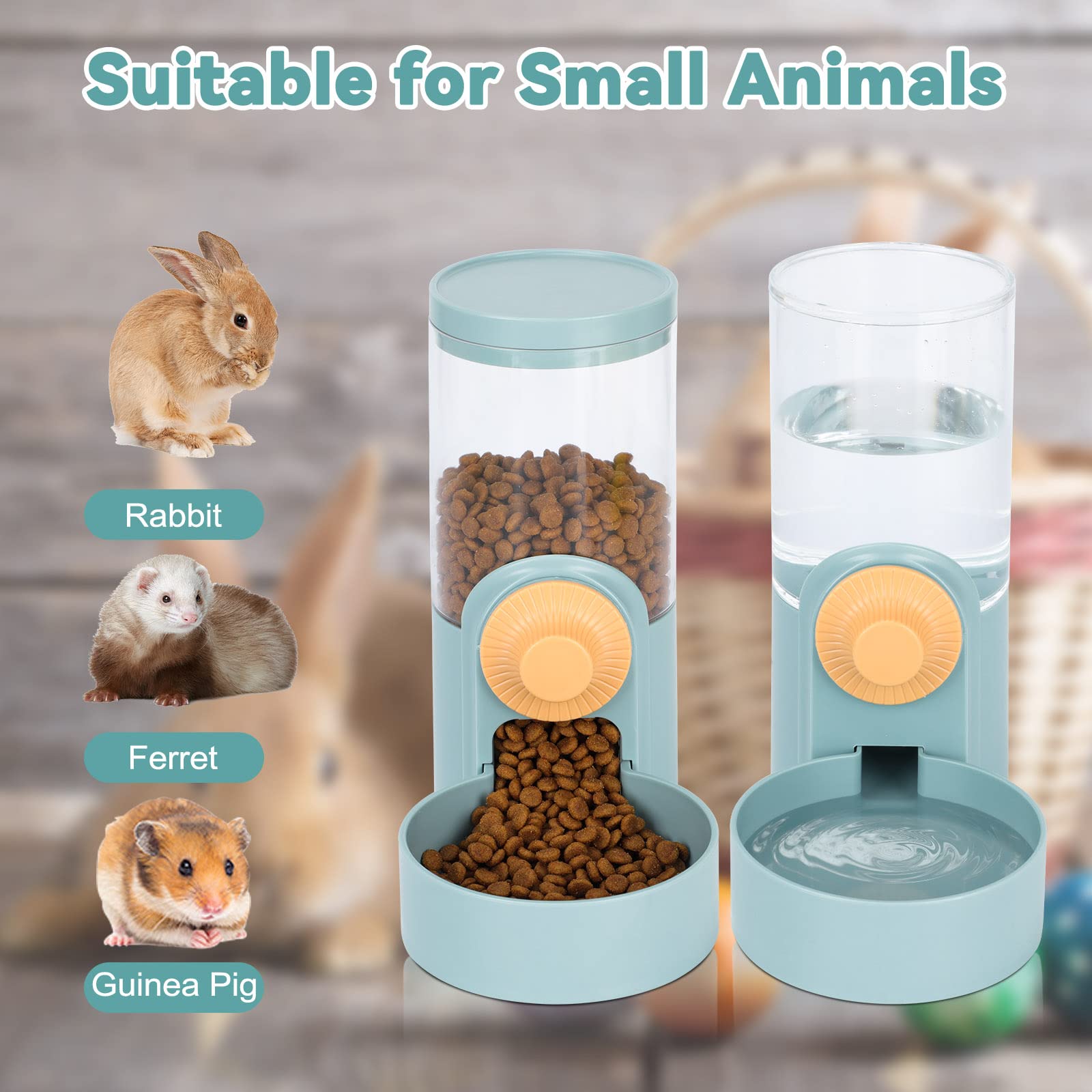 YUEPET Konijn Voedsel Water Dispenser, 36oz Grote Capaciteit Bunny Feeder Opknoping Voor Kooien Geschikt Voor Konijnen Fretten Cavia's Kleine Dieren YUEPET Konijn Voedsel Water Dispenser, 36oz Grote Capaciteit Bunny Feeder Opknoping Voor Kooien Geschikt Voor Konijnen Fretten Cavia's Kleine Dieren