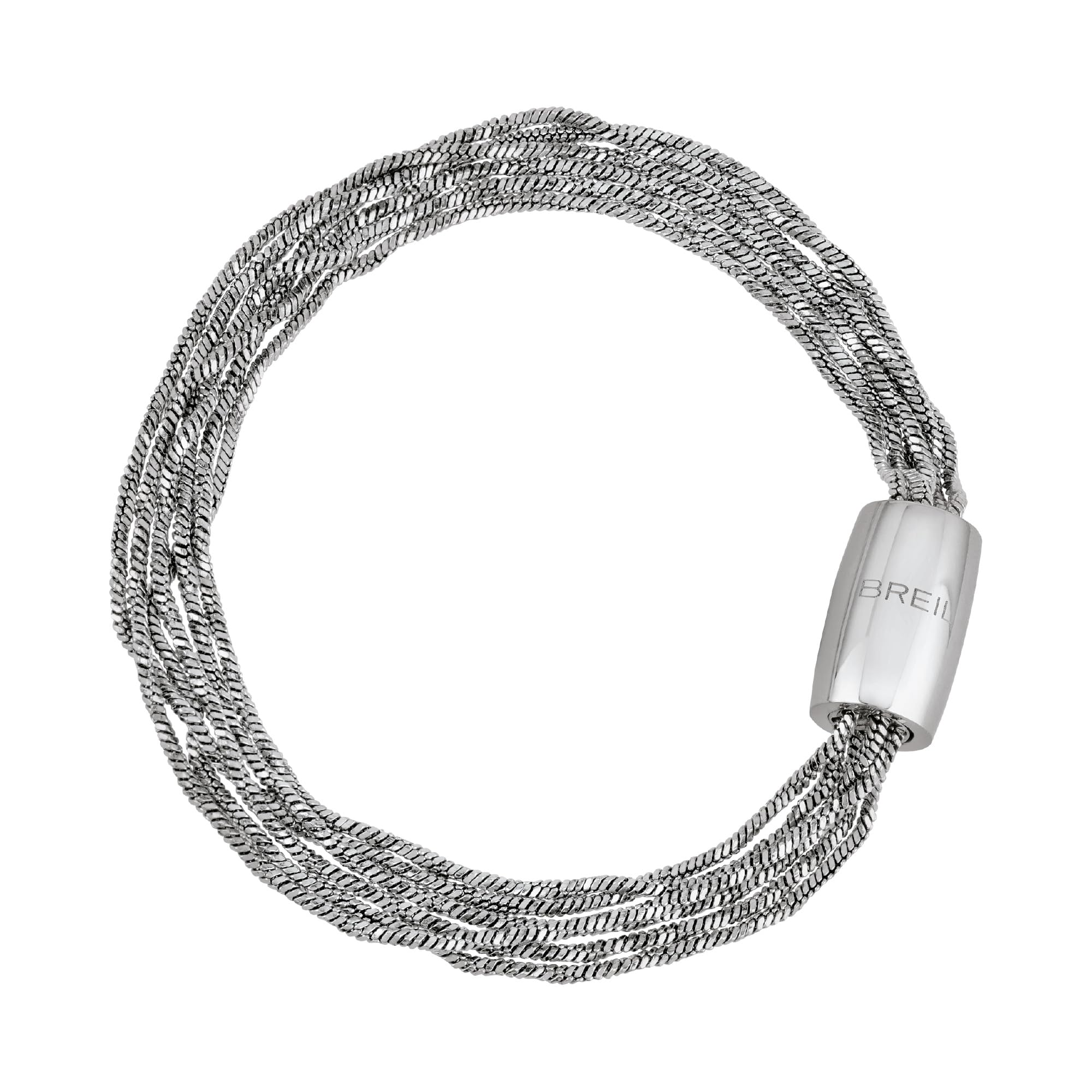 Breil Bijou TJ3611 collection magnétique system, bracelets pour femme en acier, couleur argent, taille 20,5 avec sans pierres, 20.5 cm, Acier allié, Pas de gemme