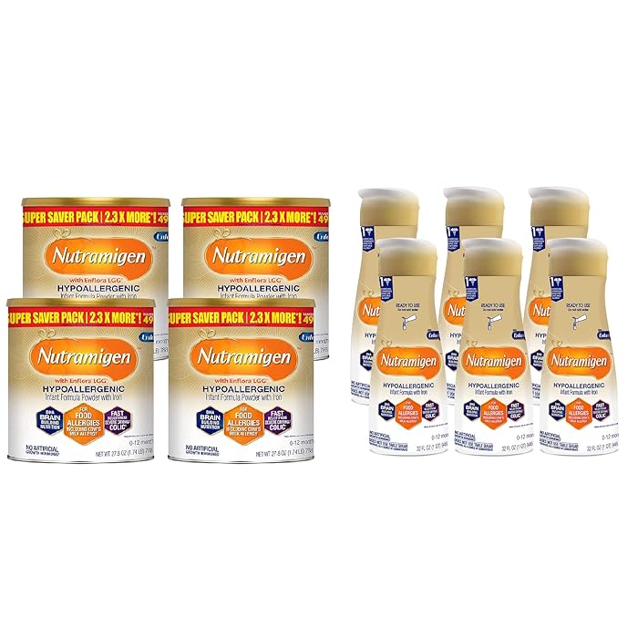 Buy Enfamil Nutramigen Infant Formula, Hypoallergenic and Lactose Free Formula, Fast Relief from