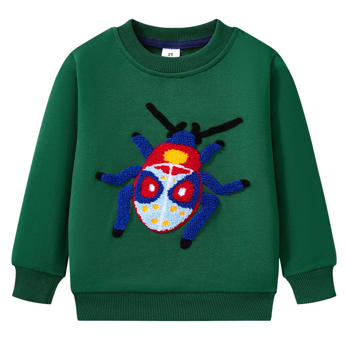 Popshion Toddler Boys Sweatshirt Cotton Lightweight Kids Winter Warm Sweater Crewneck Pullover Tops