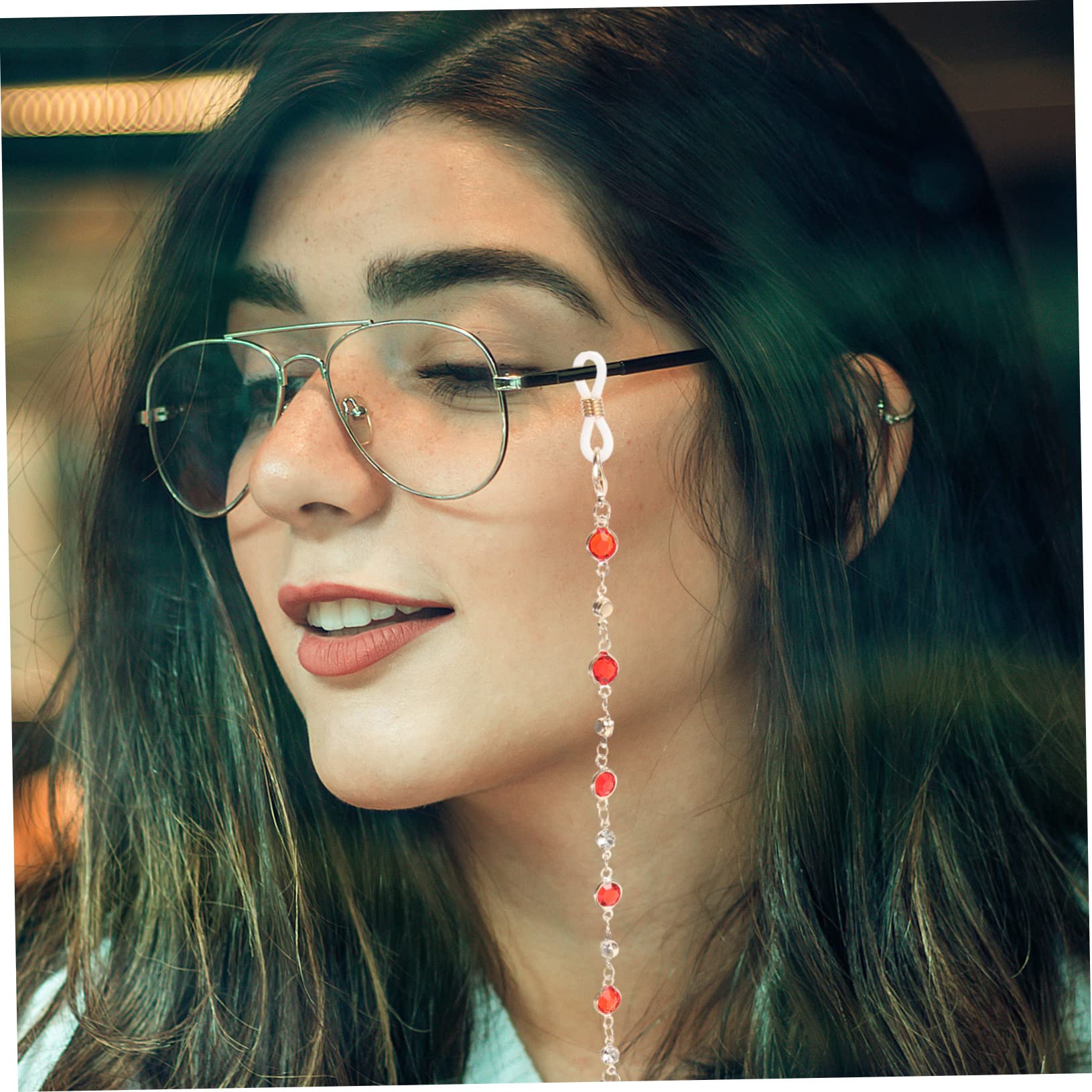 16pièces Chaine à Lunettes Colorée Pour Femmes Accessoires Élégants Et Multifonctionnels Idéale Comme Collier Pour Lunettes Et Masques Et Confortable Quotidien Parfait De
