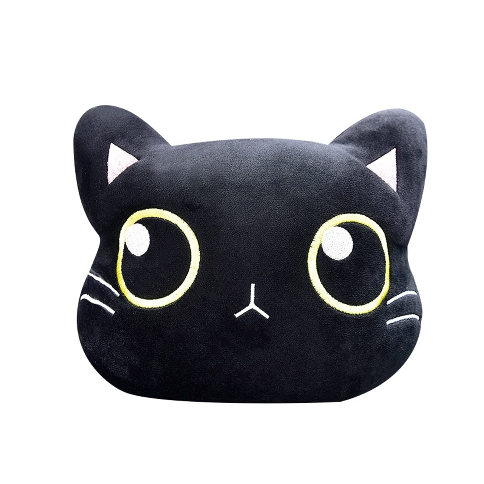 Cuscino poggiatesta for auto a forma di gatto, morbido, con supporto lombare, for ragazze.(1pcs headrest pillow)