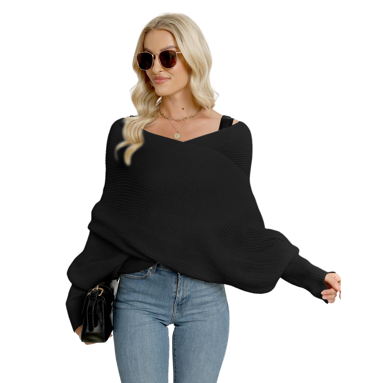 Asudaro Femmes Hommes Hiver Chaud Tricoté Cape Foulards Cape de Châle Pashmina Écharpes wrap Couleur Unie la laine Pull à Manches Longues