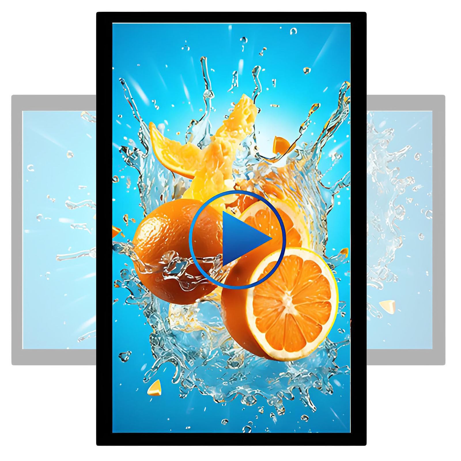 LED Display Screen zur Wiedergabe von Videos/Bildern,Wandmontage/Eingebaut,Querformat/Hochformat,Fernveröffentlichung Veröffentlichung,Elektronische Werbetafel 21.5"