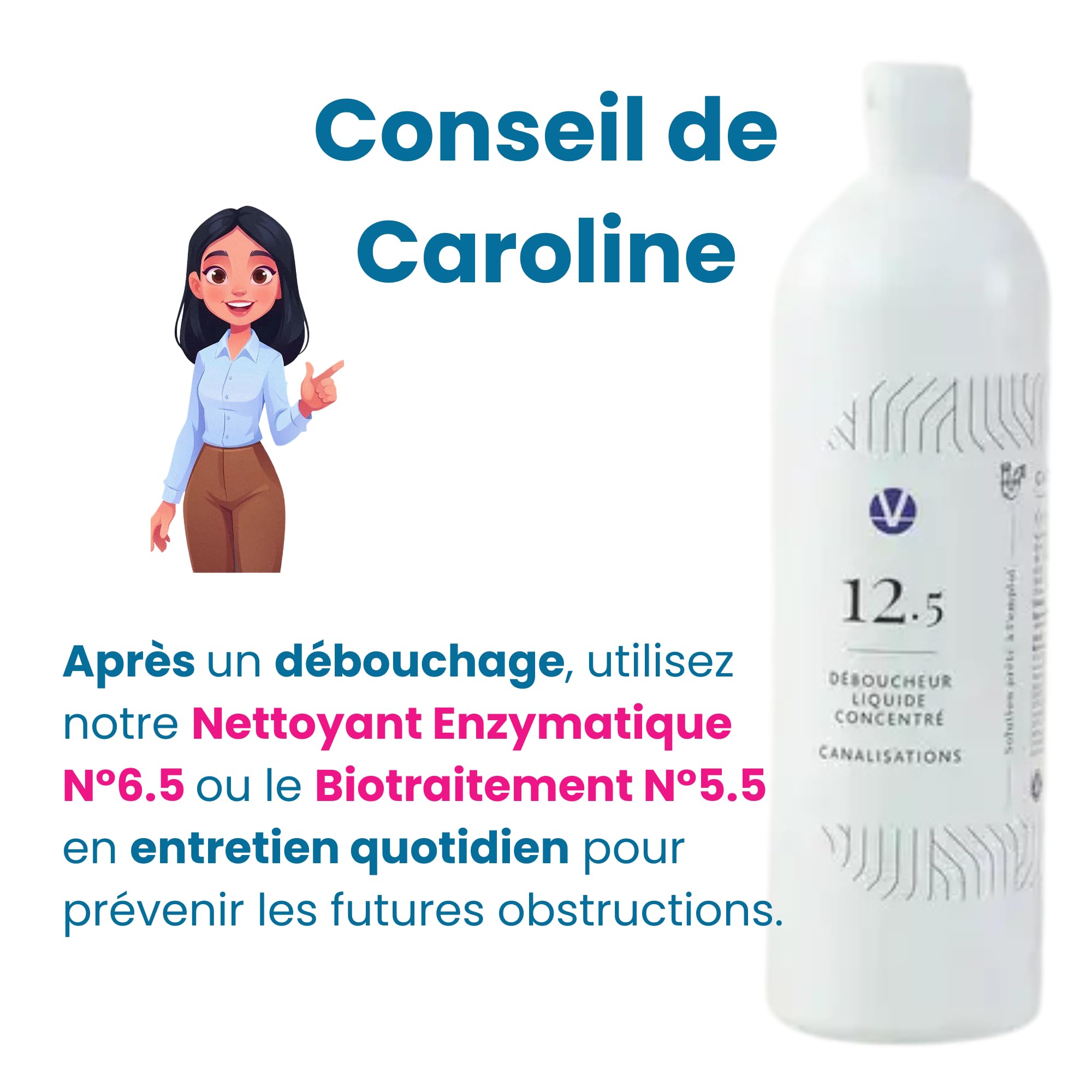 N°12.5 Déboucheur Concentré – Cheveux Graisses 2 Interventions Pro