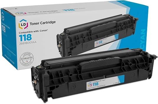 LD Products Remanufactured Toner Replacement for Canon 118 Cyan
