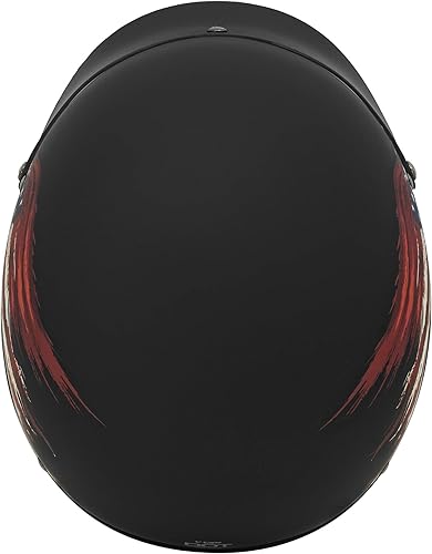 Miniatura 5 de VCAN Cruiser - Casco de motocicleta sólido, cobertura de media cara