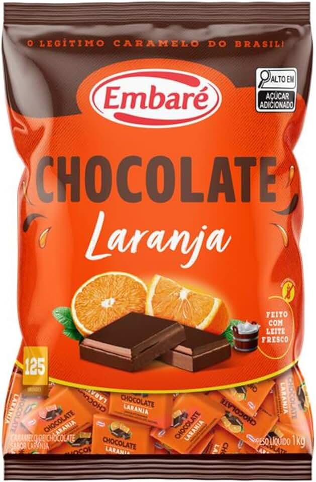 Embaré Caramelos Chocolate Laranja - 1kg