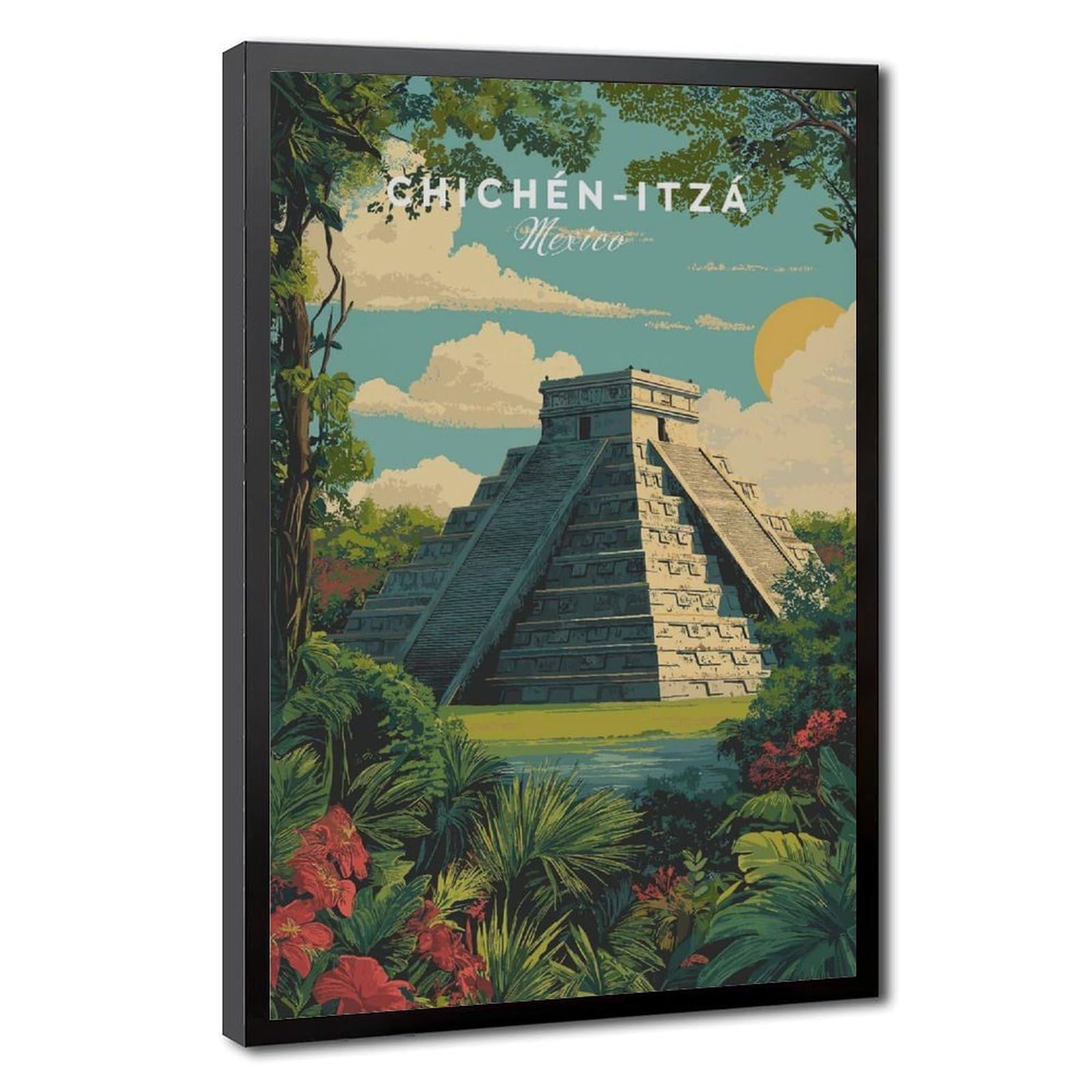 Bareronor Chichén Itzá Canvas Poster for Home Decor Gift