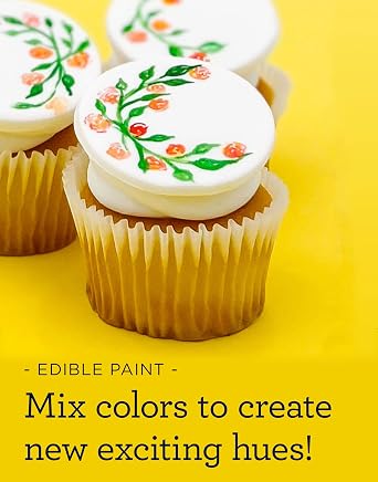 Satin Ice Edible Paint, Metallics Kit (5 colors)