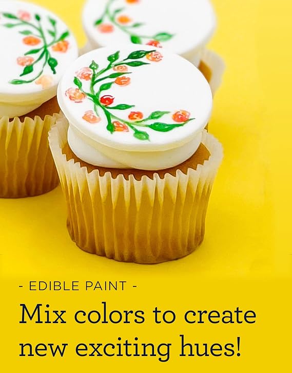 Satin Ice Edible Paint, Metallics Kit (5 colors)